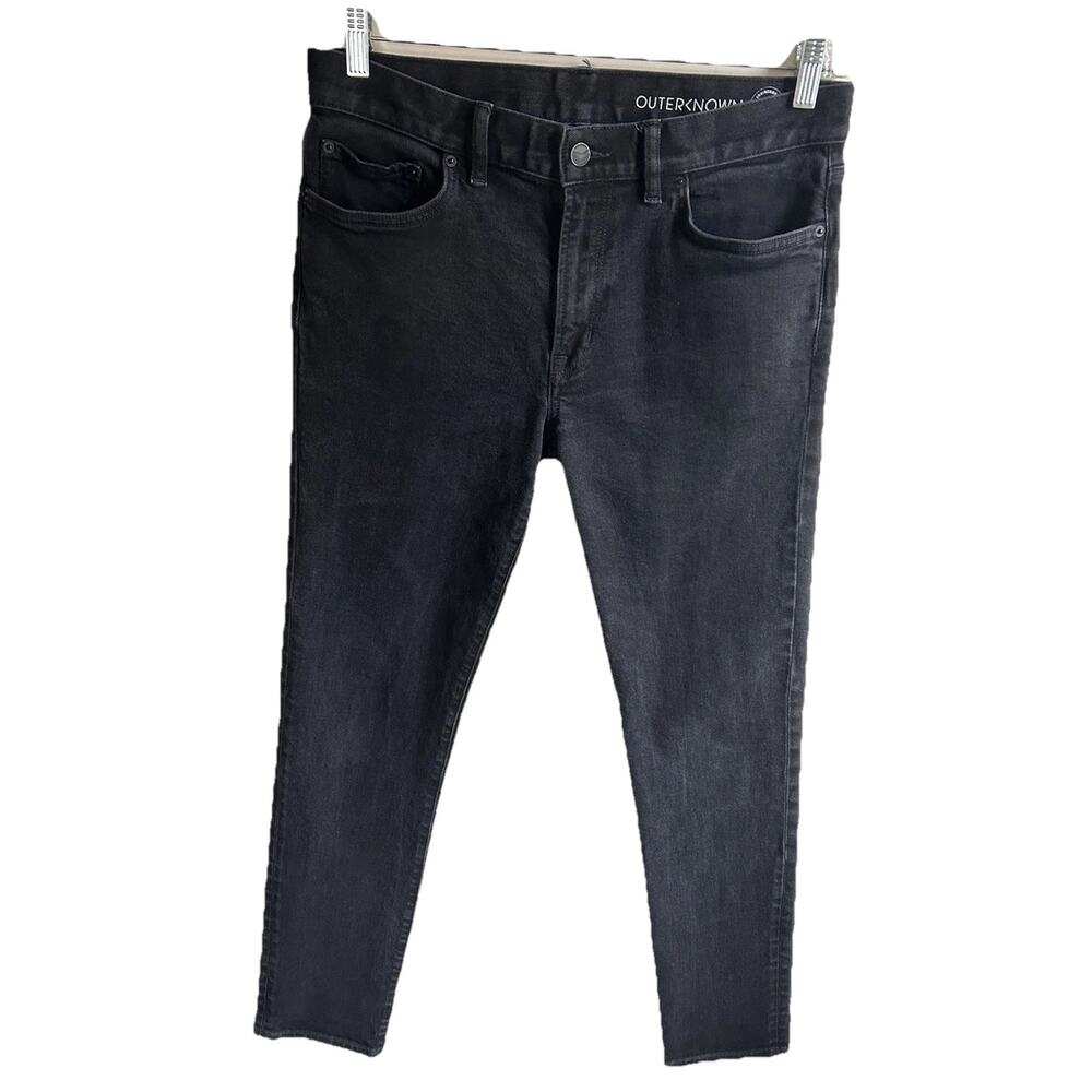 Outerknown Slim Fit Jeans Mens 32x34 Black Travel Stretch Sustainable Denim